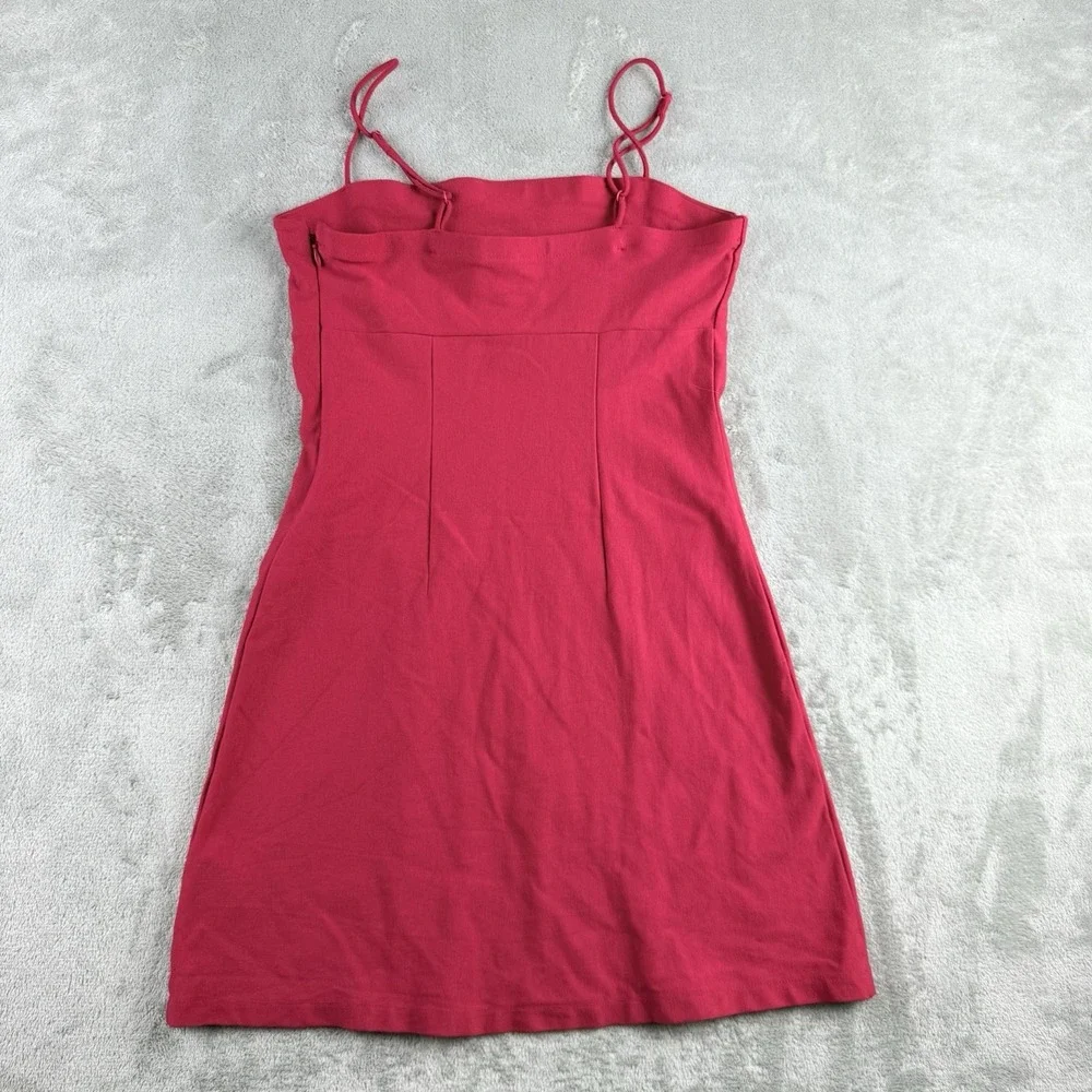 Urban Outfitters Mini Dress Womens Medium Red Adjustable Thin Straps Stretch Y2K - Picture 2 of 14